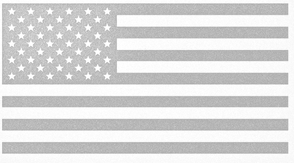 FROSTED ETCHED GLASS American Flag USA Patriotic Viny Decal - Pick Size
