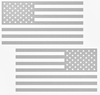 FROSTED ETCHED GLASS American Flag USA Patriotic Viny Decal - Pick Size