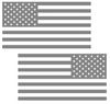 GRAY American Flag USA Patriotic Viny Decal - Pick Size