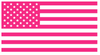 Hot Pink American Flag USA Patriotic Viny Decal - Pick Size (Copy)