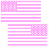 LIGHT PINK American Flag USA Patriotic Viny Decal - Pick Size