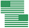 KELLY GREEN American Flag USA Patriotic Viny Decal - Pick Size