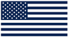 NAVY BLUE American Flag USA Patriotic Viny Decal - Pick Size