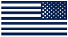 NAVY BLUE American Flag USA Patriotic Viny Decal - Pick Size