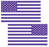 PURPLE American Flag USA Patriotic Viny Decal - Pick Size
