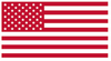RED American Flag USA Patriotic Viny Decal - Pick Size