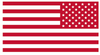 RED American Flag USA Patriotic Viny Decal - Pick Size