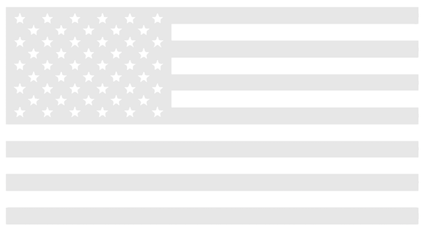 WHITE American Flag USA Patriotic Viny Decal - Pick Size