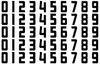 Anaheim Ducks Helmet Jersey Style Vinyl Number Decal Sheet Set of 50 #0-9 - Pick Color & Size