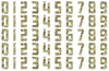 Anaheim Ducks Helmet Jersey Style Vinyl Number Decal Sheet Set of 50 #0-9 - Pick Color & Size