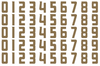 Anaheim Ducks Helmet Jersey Style Vinyl Number Decal Sheet Set of 50 #0-9 - Pick Color & Size