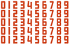 Anaheim Ducks Helmet Jersey Style Vinyl Number Decal Sheet Set of 50 #0-9 - Pick Color & Size