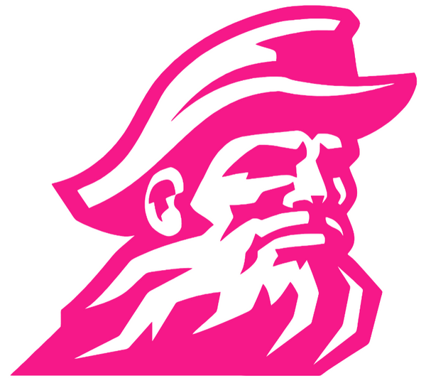 Appalachian State Mountaineers Hot Pink Retro Throwback Logo Premium DieCut Vinyl Decal PICK SIZE