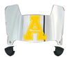 Appalachian State Mountaineers Mini Football Helmet Visor Shield w/ Clips - PICK VISOR & LOGO COLOR