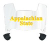 Appalachian State Mountaineers Mini Football Helmet Visor Shield w/ Clips - PICK VISOR & LOGO COLOR