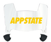Appalachian State Mountaineers Mini Football Helmet Visor Shield w/ Clips - PICK VISOR & LOGO COLOR