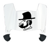 Appalachian State Mountaineers Mini Football Helmet Visor Shield w/ Clips - PICK VISOR & LOGO COLOR