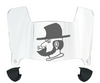 Appalachian State Mountaineers Mini Football Helmet Visor Shield w/ Clips - PICK VISOR & LOGO COLOR