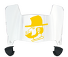 Appalachian State Mountaineers Mini Football Helmet Visor Shield w/ Clips - PICK VISOR & LOGO COLOR