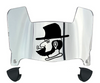 Appalachian State Mountaineers Mini Football Helmet Visor Shield w/ Clips - PICK VISOR & LOGO COLOR