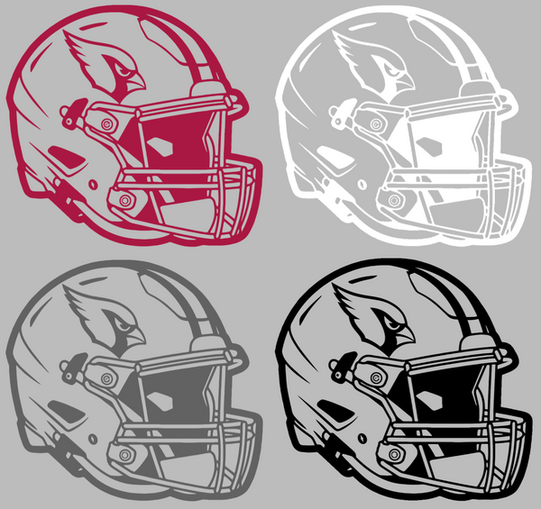 Arizona Cardinals Football Helmet Premium DieCut Vinyl Decal PICK COLOR & SIZE
