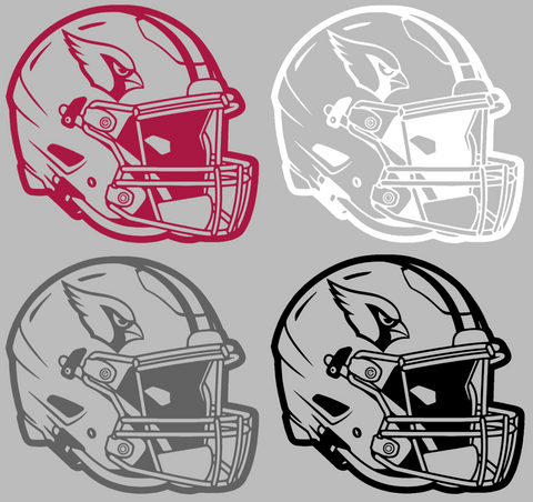 Arizona Cardinals Football Helmet Premium DieCut Vinyl Decal PICK COLOR & SIZE
