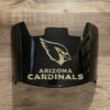 Arizona Cardinals Full Size Football Helmet Visor Shield Black Dark Tint w/ Clips - PICK LOGO COLOR