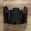 Arizona Cardinals Full Size Football Helmet Visor Shield Black Dark Tint w/ Clips - PICK LOGO COLOR