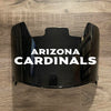 Arizona Cardinals Full Size Football Helmet Visor Shield Black Dark Tint w/ Clips - PICK LOGO COLOR