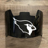 Arizona Cardinals Full Size Football Helmet Visor Shield Black Dark Tint w/ Clips - PICK LOGO COLOR