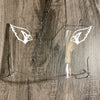 Arizona Cardinals Full Size Football Helmet Visor Shield Clear w/ Clips - PICK LOGO COLOR