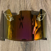 Arizona Cardinals Full Size Football Helmet Visor Shield Red Iridium Mirror w/ Clips - PICK LOGO COLOR