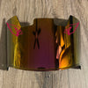 Arizona Cardinals Full Size Football Helmet Visor Shield Red Iridium Mirror w/ Clips - PICK LOGO COLOR