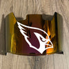 Arizona Cardinals Full Size Football Helmet Visor Shield Red Iridium Mirror w/ Clips - PICK LOGO COLOR