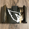 Arizona Cardinals Full Size Football Helmet Visor Shield Silver Chrome Mirror w/ Clips - PICK LOGO COLOR