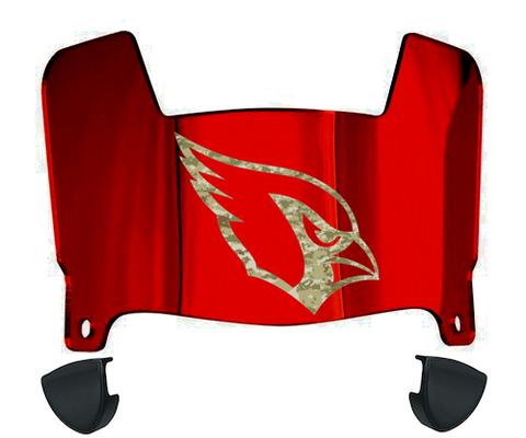 Arizona Cardinals Limited Edition Mini Football Helmet Visor Shield w/ Clips - PICK VISOR & LOGO COLOR