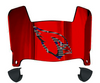 Arizona Cardinals Limited Edition Mini Football Helmet Visor Shield w/ Clips - PICK VISOR & LOGO COLOR