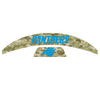 Carolina Panthers MIDI Mid Size SpeedFlex Football Helmet Front & Back Bumper Decal Set - Pick Color