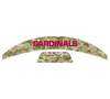 Arizona Cardinals MIDI Mid Size SpeedFlex Football Helmet Front & Back Bumper Decal Set - Pick Color