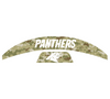 Carolina Panthers MIDI Mid Size SpeedFlex Football Helmet Front & Back Bumper Decal Set - Pick Color