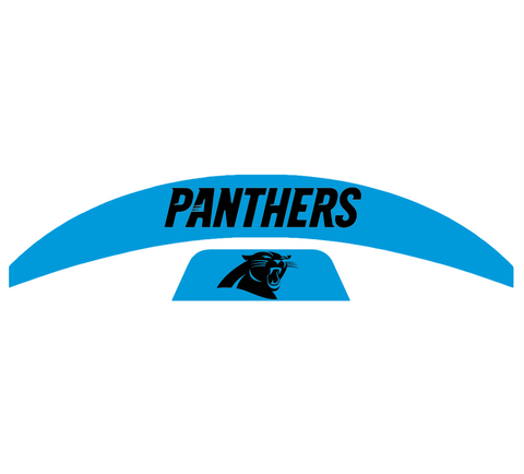 Carolina Panthers MIDI Mid Size SpeedFlex Football Helmet Front & Back Bumper Decal Set - Pick Color