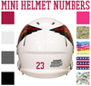 Arizona Cardinals Jersey Style Vinyl Number Decal Sheet Set of 50 #0-9 - Pick Color & Size