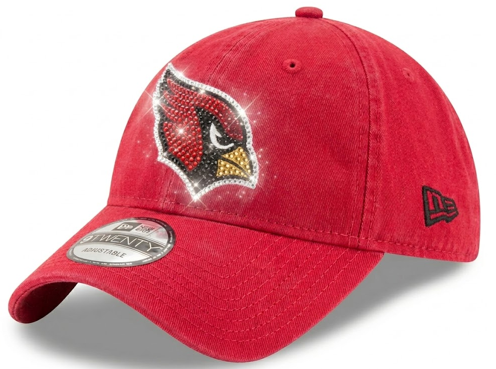 Arizona Cardinals Swarovski Crystal Bling Womens Red New Era Adjustable Hat