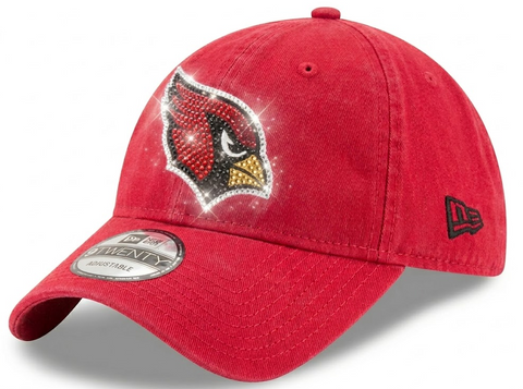 Arizona Cardinals Swarovski Crystal Bling Womens Red New Era Adjustable Hat
