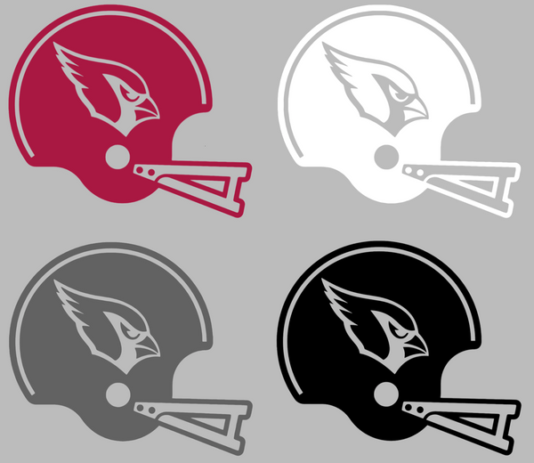 Arizona Cardinals Retro Football Helmet Premium DieCut Vinyl Decal PICK COLOR & SIZE