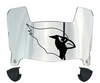 Arizona Cardinals Retro Throwback Mini Football Helmet Visor Shield w/ Clips - PICK VISOR & LOGO COLOR