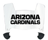 Arizona Cardinals Retro Throwback Mini Football Helmet Visor Shield w/ Clips - PICK VISOR & LOGO COLOR