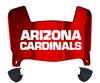 Arizona Cardinals Retro Throwback Mini Football Helmet Visor Shield w/ Clips - PICK VISOR & LOGO COLOR