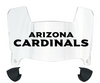 Arizona Cardinals Mini Football Helmet Visor Shield w/ Clips - PICK VISOR & LOGO COLOR