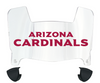 Arizona Cardinals Mini Football Helmet Visor Shield w/ Clips - PICK VISOR & LOGO COLOR